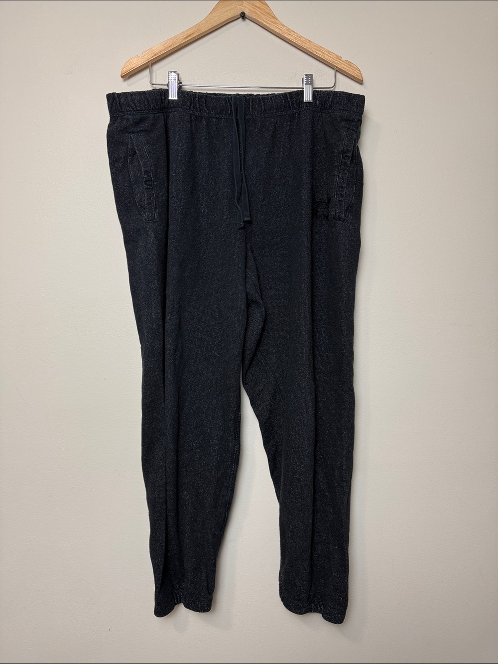 Roots Casual Drawstring Jogger Pants in Black szie XXL